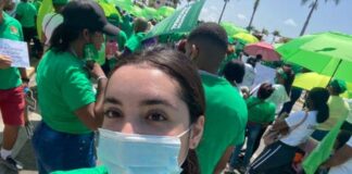 Hija de Luis Abinader se suma a marcha por el aborto en sus tres causales