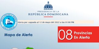 COE emite alerta verde para ocho provincias