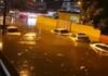 Inundaciones y tapones por aguaceros en el Distrito Nacional