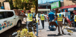 Alcaldía del DN recupera espacios públicos y retira chatarras en Manganagua
