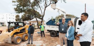 Carolina continúa recorrido por obras del Distrito Nacional