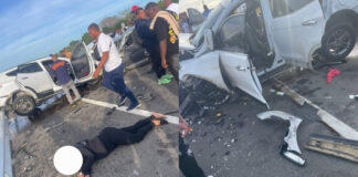 Tres muertos y varios heridos en accidente de tránsito ocurrido en la Circunvalación de Baní