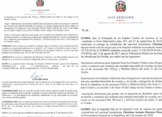Poder Ejecutivo dispone extradición de dos dominicanos y un polaco hacia los Estados Unidos y Polonia