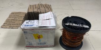 Incautan rollo de alambre lleno de cocaína