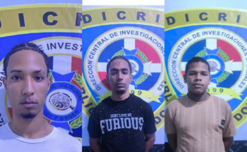 Policía Nacional apresa tres hombres vinculados a la muerte de una mujer y herir a otras cinco personas en Sabana Perdida, SDN