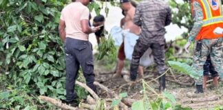 Defensa Civil localiza cuerpo sin vida de un menor quien había sido arrastrado por las aguas en Los Ciruelos de Montellano