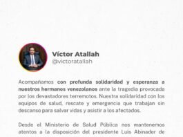 Ministerio de Salud Pública expresa solidaridad con Venezuela tras devastadores terremotos
