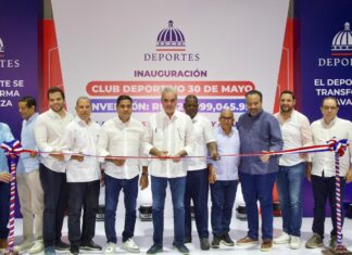 Tras una espera de 50 años, presidente Abinader entrega el techado del Club Deportivo 30 de Mayo