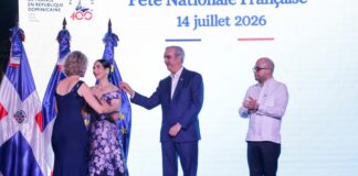 Presidente Abinader y primera dama participan en la celebración de la Fiesta Nacional de Francia
